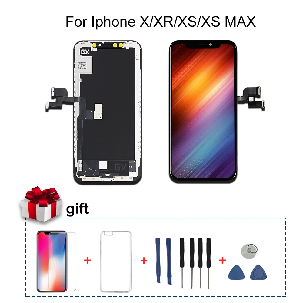 AAA +++ для iPhone X OLED TFT с 3D сенсорным дигитайзером в сборе ЖК экран Pantalla сменный