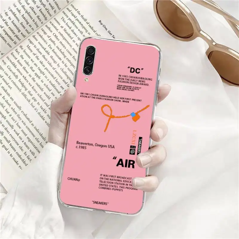 

Fashion brand sneakers Phone Case Transparent for Samsung s9 s10 s20 Huawei honor P20 P30 P40 xiaomi note mi 8 9 pro lite plus