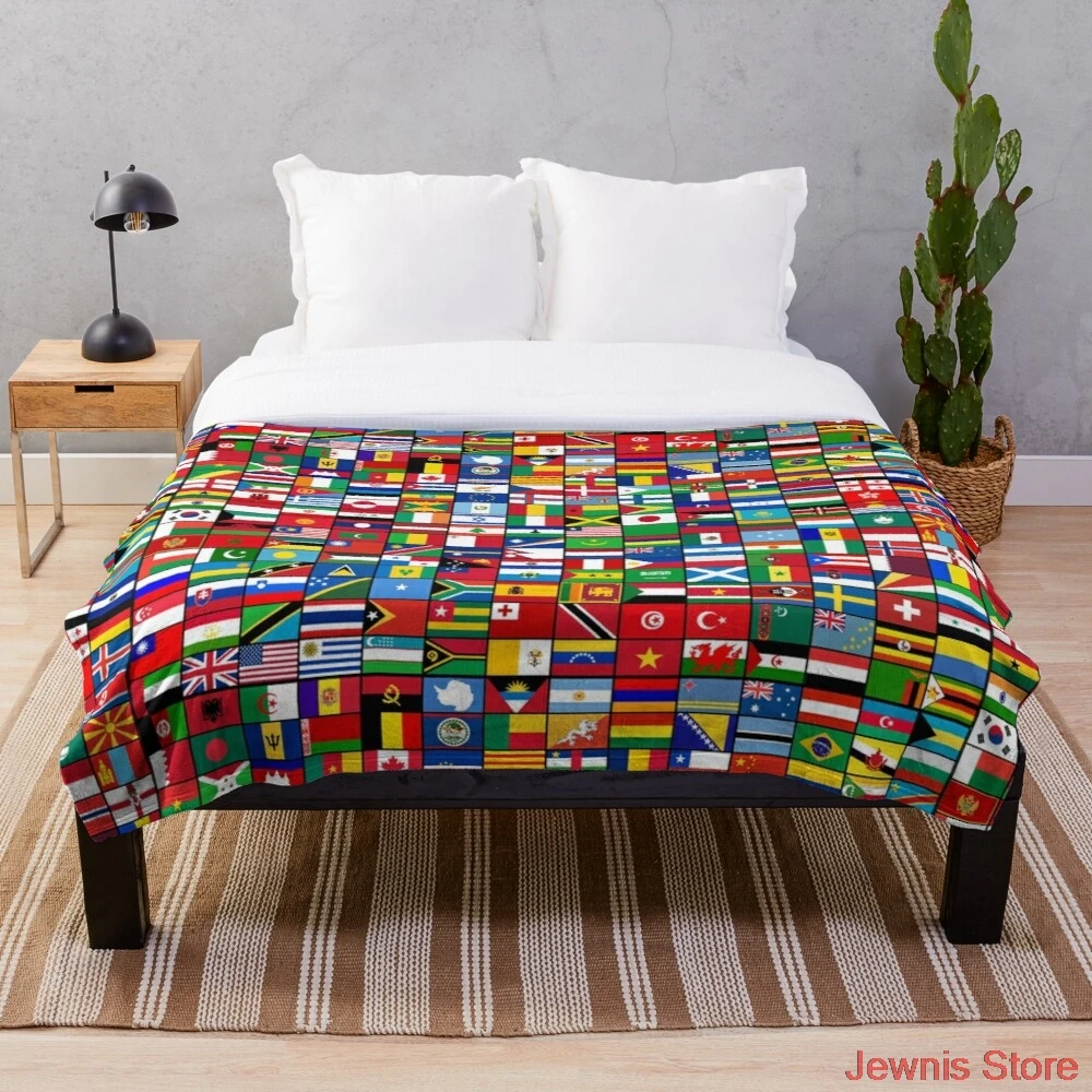 

Die Welt s Fahnen Decke Fleeceon Bett/Krippe/Couch Erwachsene Baby Mädchen Jungen Kinder Geschenk
