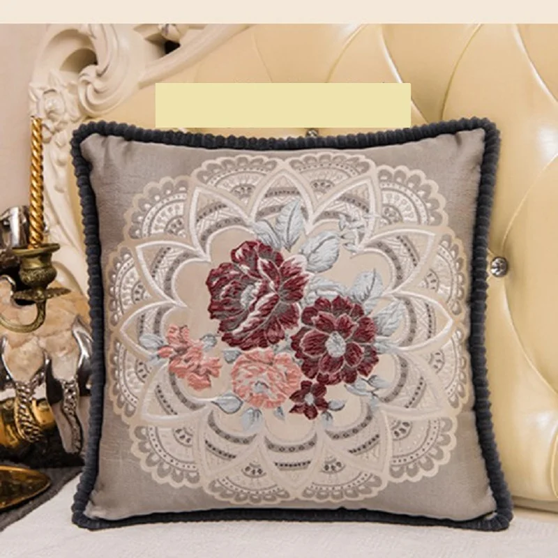 Наволочки декоративные жаккардовые в европейском стиле 48x48 см | Дом и сад