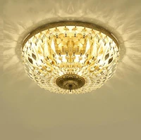nordic art american country bedroom ceiling lamp cloakroom round retro corridor porch crystal ceiling lamp