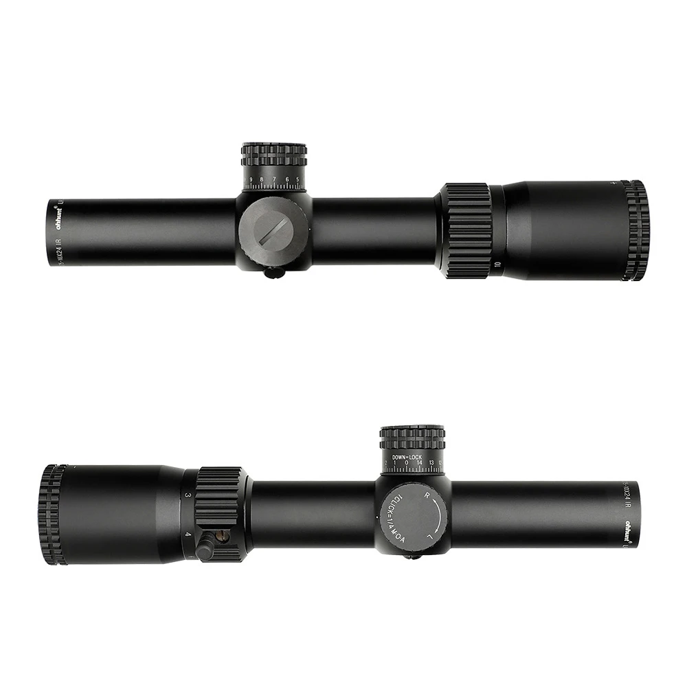 Ohhunt LR WA 1,75-10X24 ИК Компактный Охотничий Прицел Тактическое Стекло Травленая Сетка С Красной Подсветкой Башни Замок Сброс Прицел