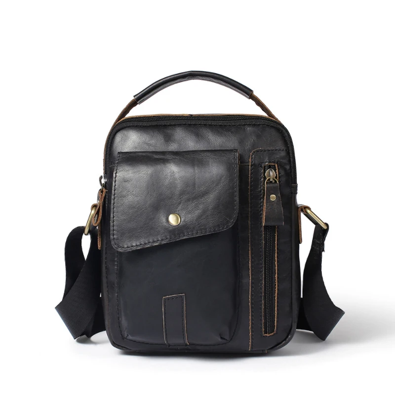 Мужская поясная сумка MAHEU из натуральной кожи на плечо мини плечо|waist pack|leather