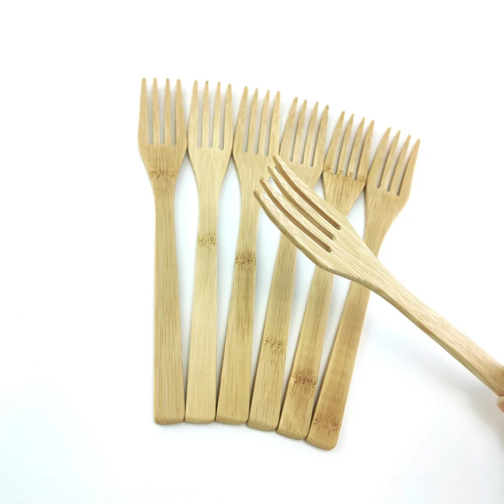 Деревянная вилка бамбуковая кухонная утварь портативная многоразовая посуда