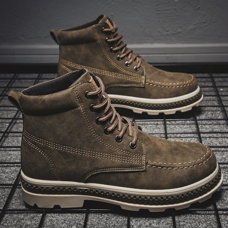 

2019 men's boots autumn and winter boots men's shoes cool youth men's boots fashion street men's shoes single ankle boots