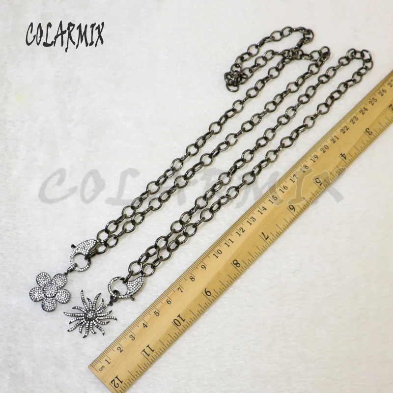 Ожерелье с подвеской из черного циркона 2 шт. 24 дюйма | Украшения и аксессуары