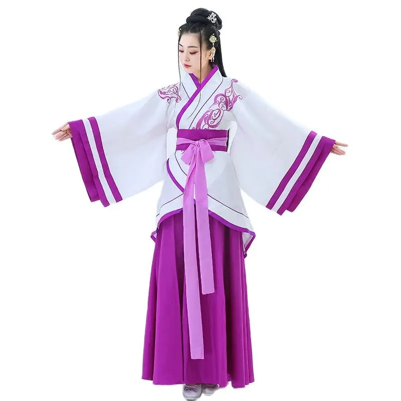 Косплей hanfu Женская Китайская традиционная древняя Династия Тан maidservant драма