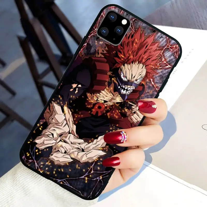 

Riot Eijiro Kirishima Phone Case For iPhone 6 7 8 Plus 11 12 ProMax X XR XS SE Max Back Cover