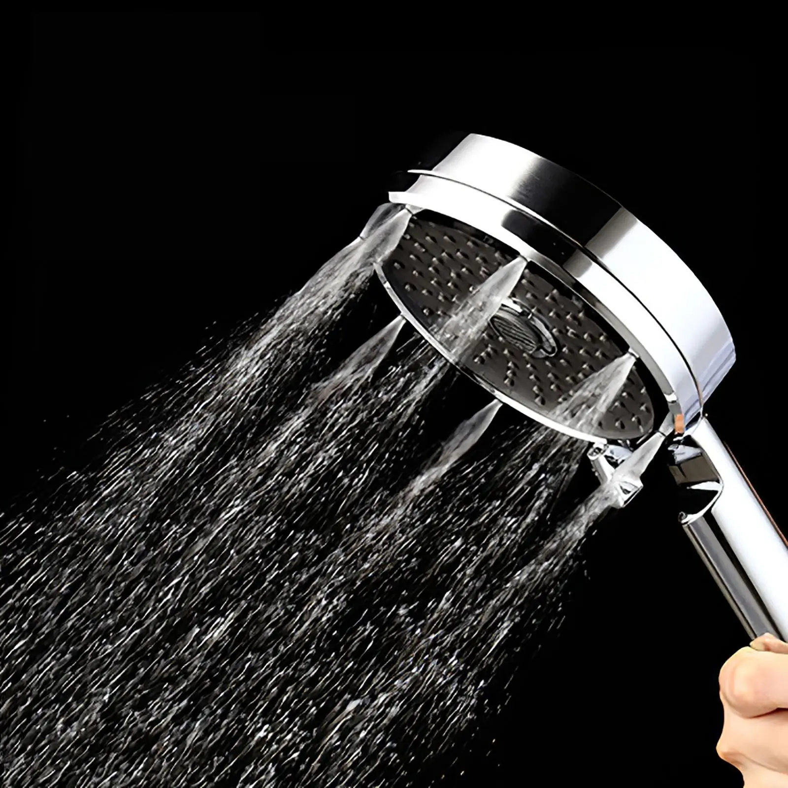 

Пластиковая насадка для душа 12 см/4,72 дюйма, Легкая очистка, насадка для душа, трехскоростной Регулируемый Многофункциональный распылитель ...