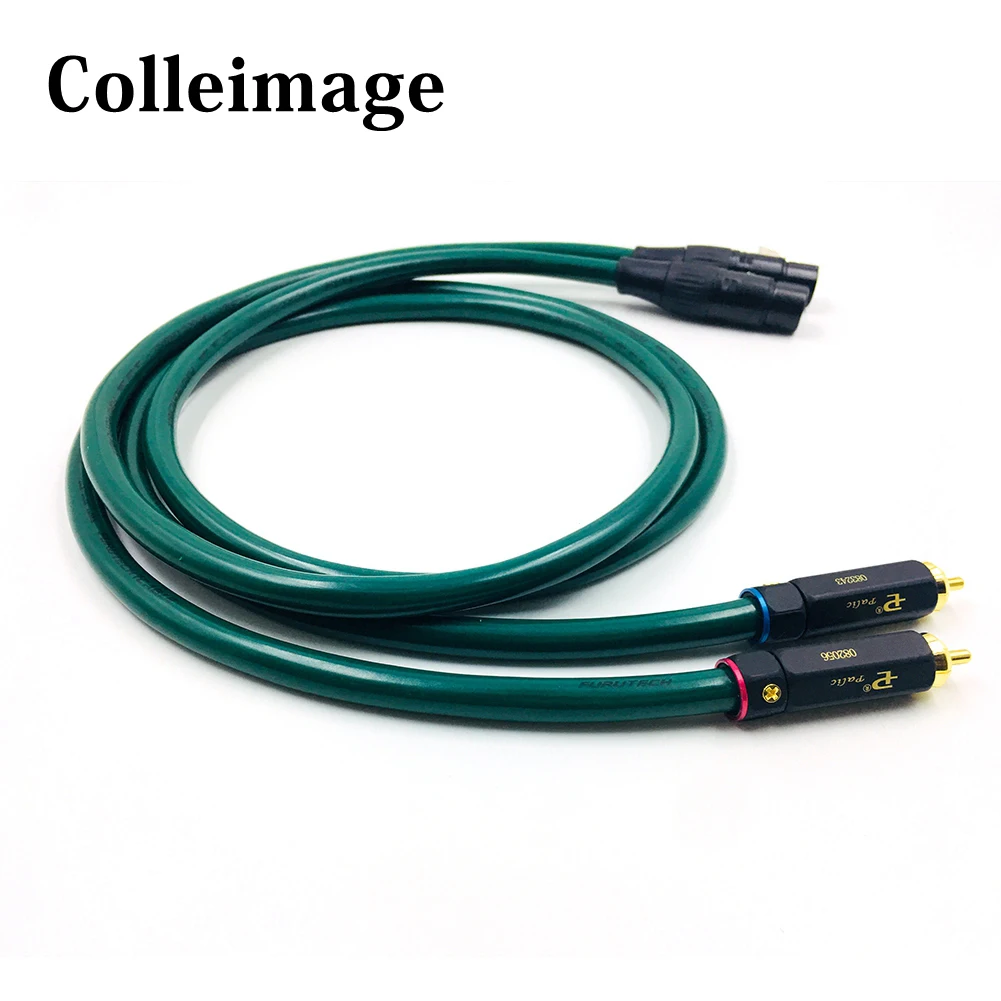 Однокристальный кабель FURUTECH OCC 2RCA штекер двойной XLR гнездо Аудио медная линия