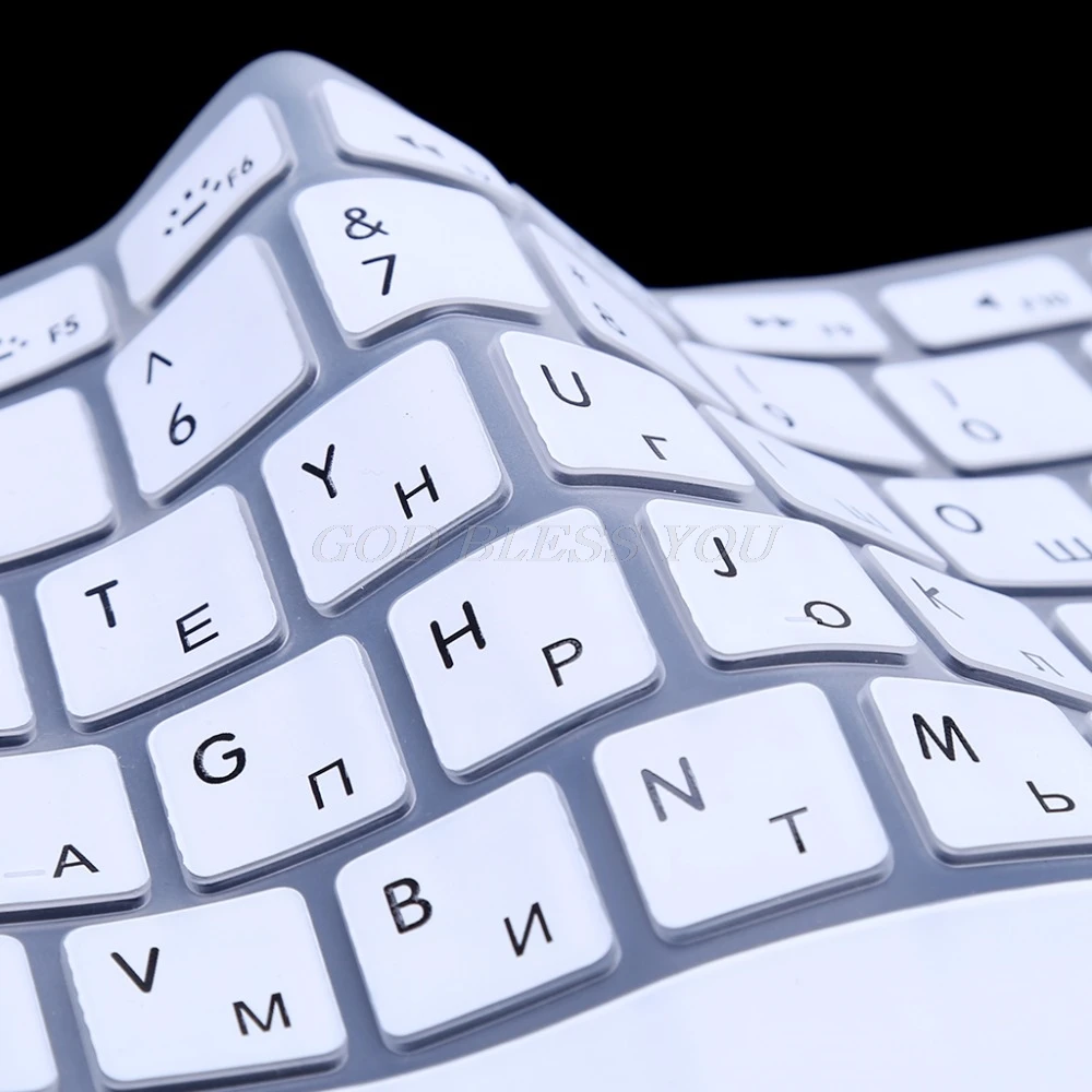 Версия для США русская Клавиатура силиконовый чехол Apple Macbook Air Pro 13 15 Прямая