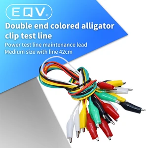 10 шт., электрические зажимы типа крокодил, 50 см