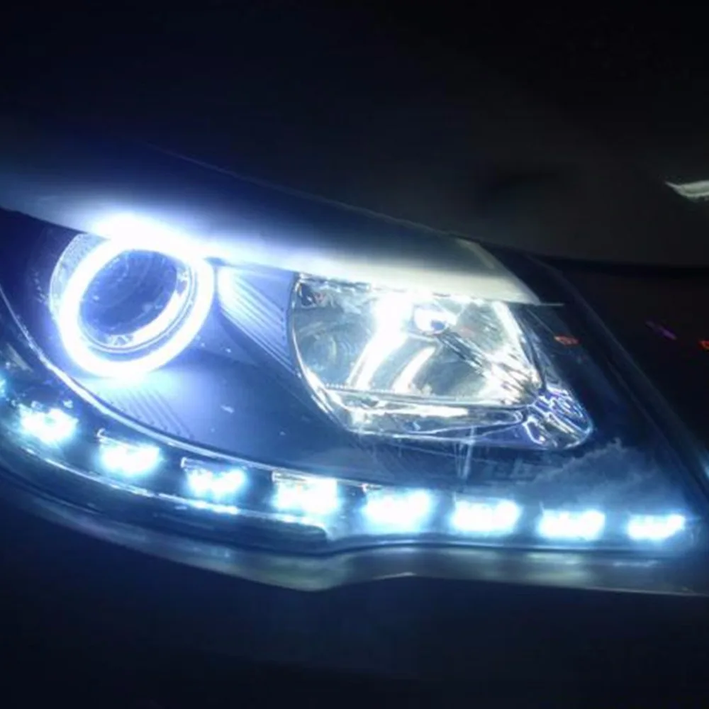 Raoping 2 шт. дневные ходовые огни 9 светодиодный гибкая силиконовая габаритные