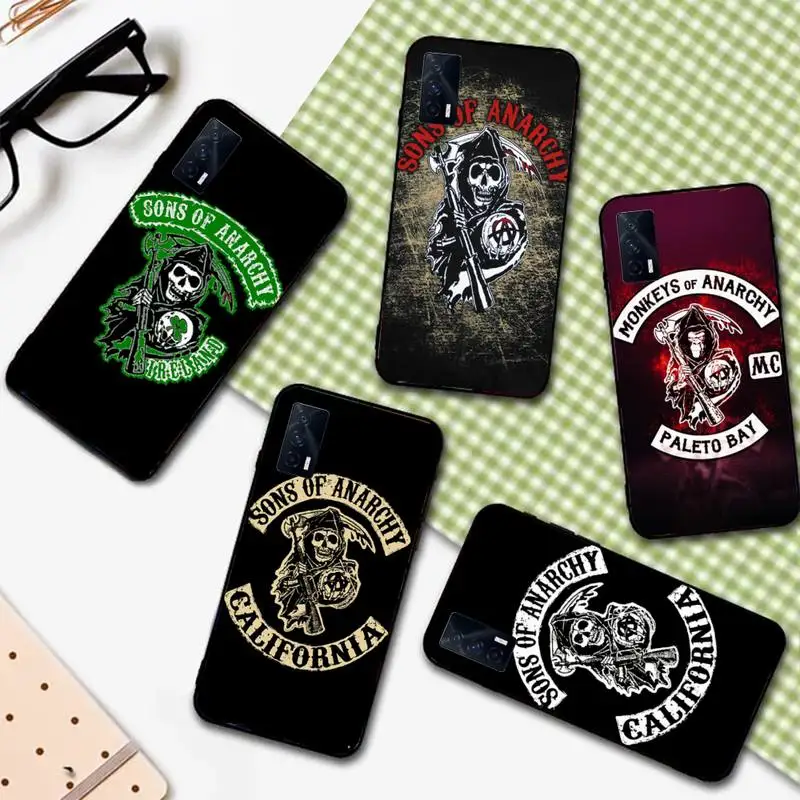 

Sons of Anarchy Skull Logo Phone Case for redmi 5 5A 6PRO 6A S20 4X 7 7A 8 8A 4X 9 9A K20 K30 PRO PLUS Fundas cover