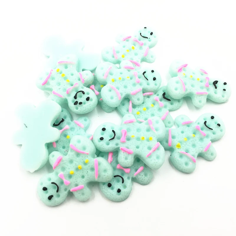 20 шт. голубой камео кабошон украшения милые детские печенья акриловые плоская