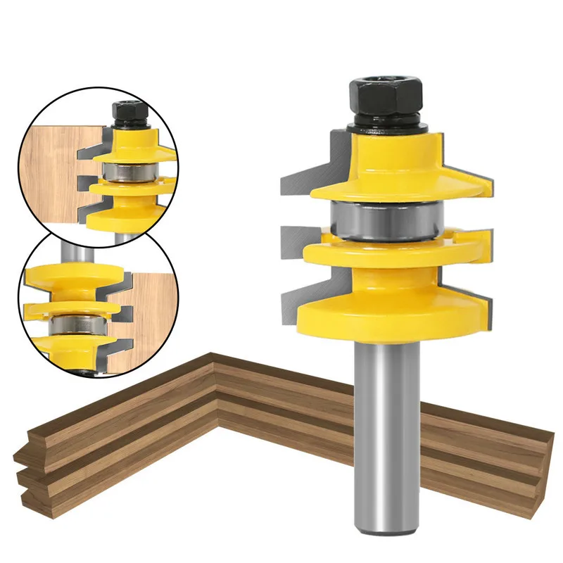 

1 шт. 1/4 "хвостовик 12 мм Shankl коническая многослойная направляющая и скошенная фреза режущий инструмент для резки древесины деревообрабатывающие фрезы