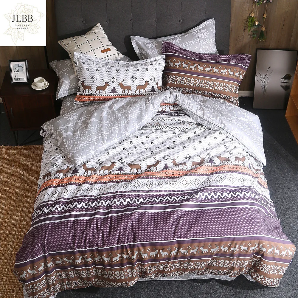 

Bohemia Boho style Luxury Good quality Bedding sets Queen King size Quilt/Duvet cover Bedsheet set Pillowcase deer bedclothes