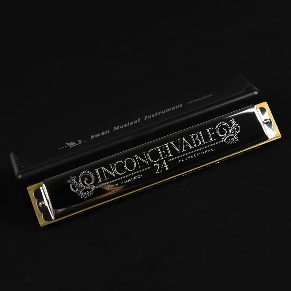 

24 Hole Swan Harmonica C key Strees Harmonica not Tremolo Musical Instrument Harmonica Musical Instrument Swan Harmonica