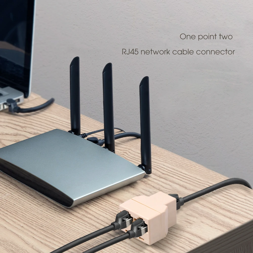 Разветвитель RJ45 1 на 2 порта Мама CAT5E CAT6 LAN Ethernet | Компьютеры и офис