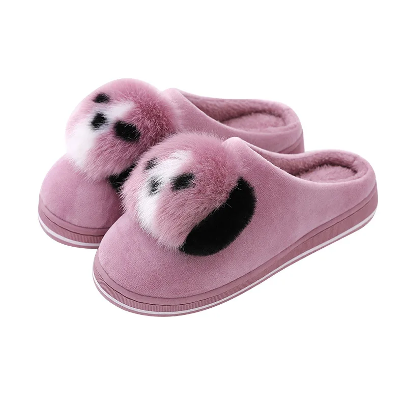 Женские зимние мягкие тапочки в форме панды | Обувь