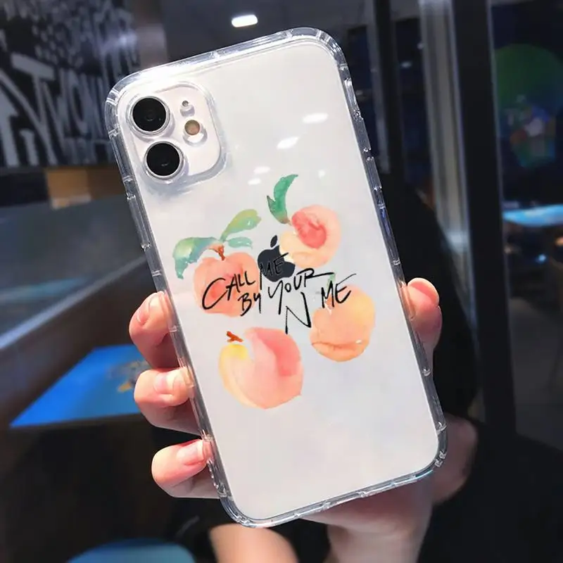 

Call Me by Your Name Phone Case Transparent for iPhone 11 12 mini pro 8 7 6 6S XS MAX Plus X 5S SE 2020 XR