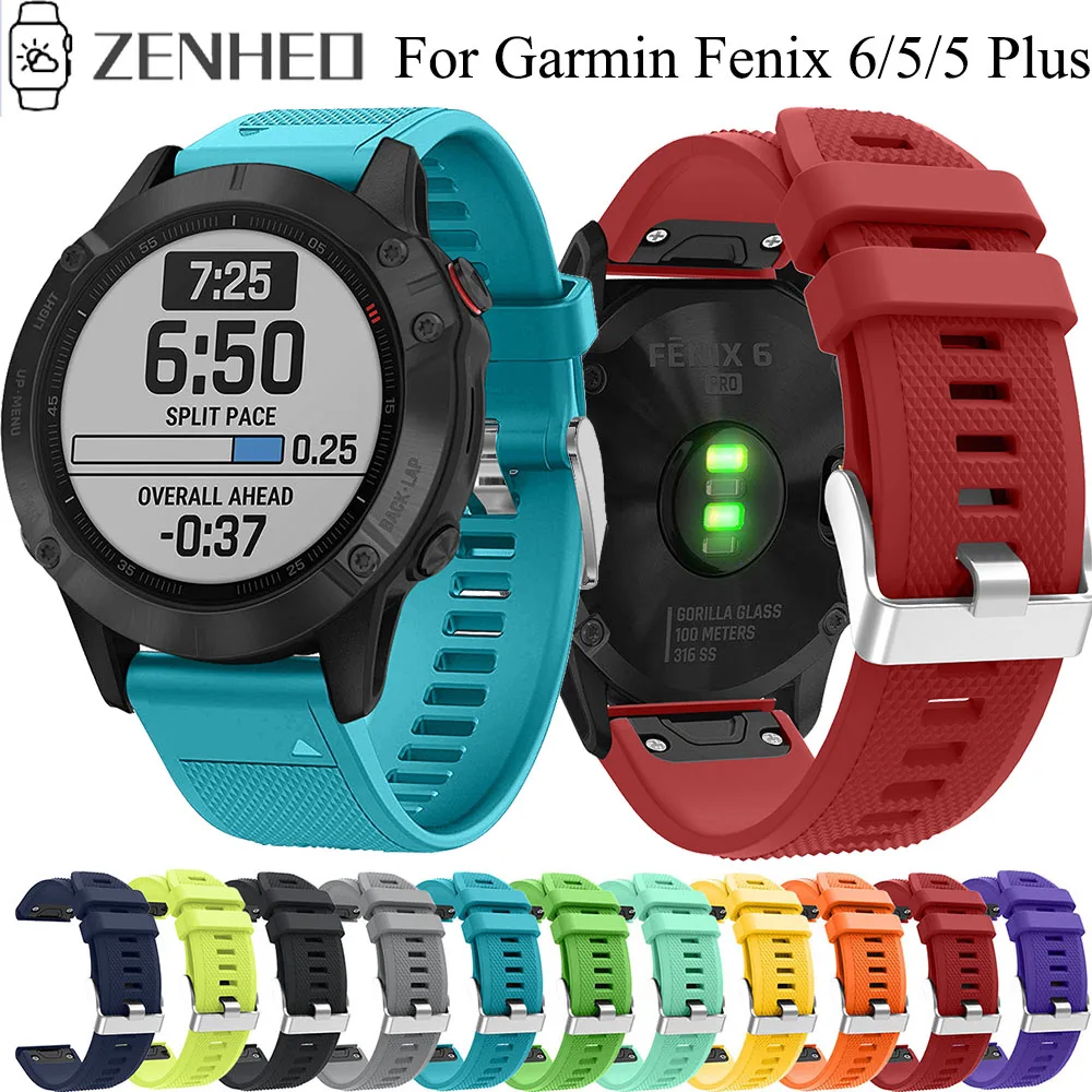 22 мм силиконовый ремешок для Garmin Fenix 6/Fenix 5/5 Plus быстросъемный часов Forerunner 935 Смарт