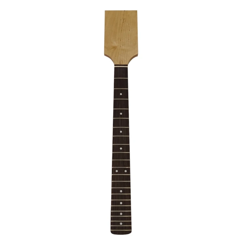 

448D Unfinished DIY Electric Guitar Neck Wood Replacement for Guitars Luthier Repair