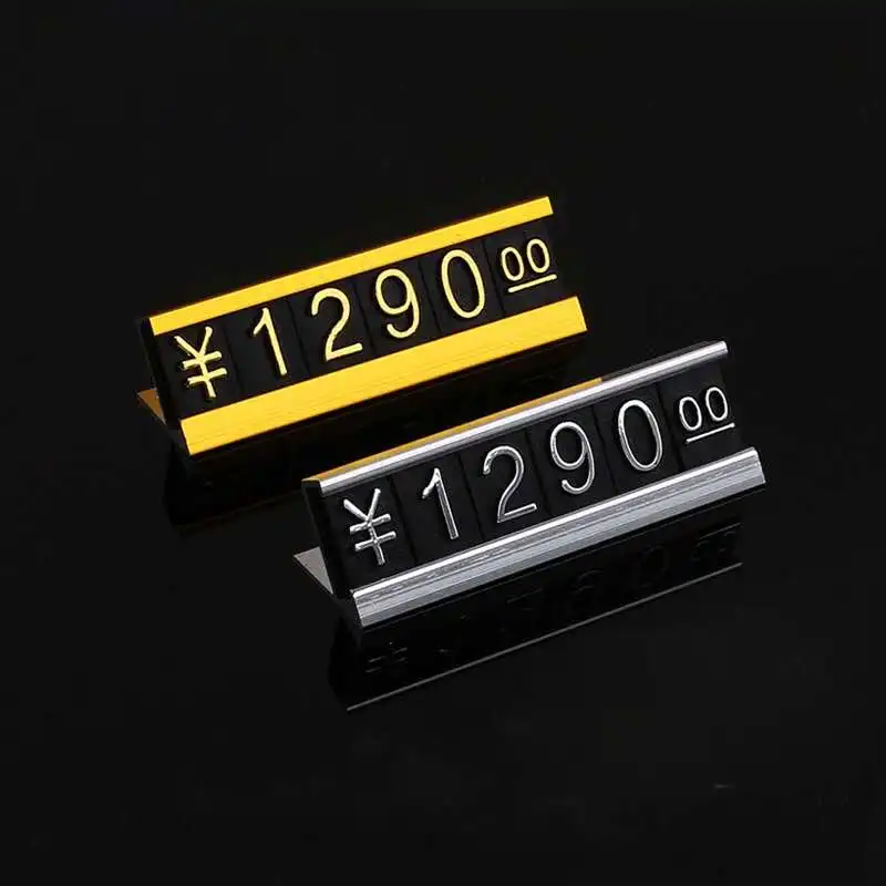 20pcs price stand aluminum alloy price brand combination commodity price display mobile phone digital camera price  display cube