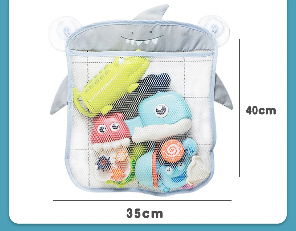 Baby Bath Toys Cute Duck Frog Mesh Net Toy Storage Bag Strong Suction Cups Bath Game Bag Bathroom Organizer Water Toys for Kids