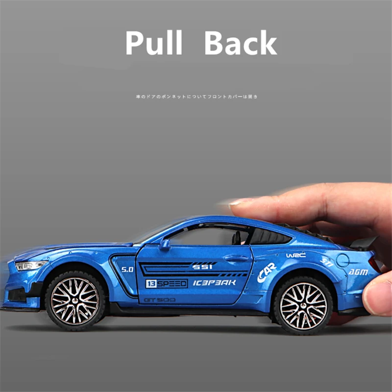 Модель спортивного автомобиля Ford Mustang Shelby GT500 в масштабе 1:32 модель литая
