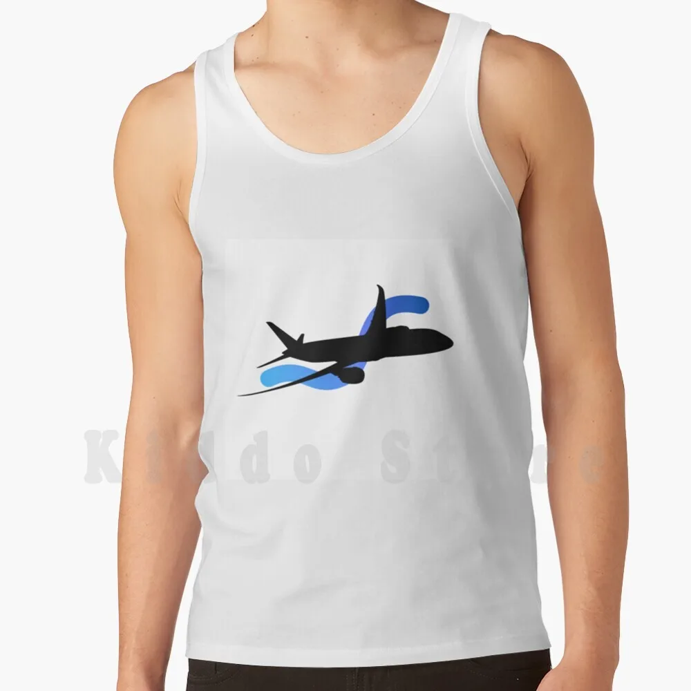 Боинг 787 майки Жилеты 100% хлопок Боинг 787 абстрактная авиация