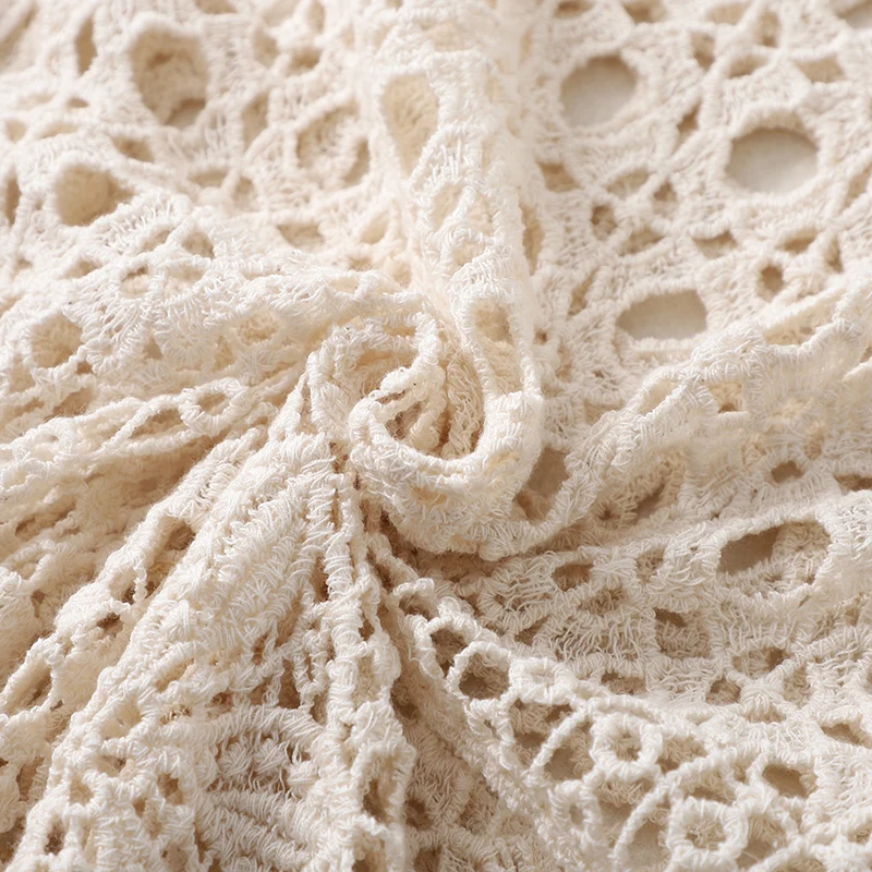 

Five-point Sleeve O-neck Hollow Knitted Sweater Women Thin Loose Bat Sleeve Hollow Fashion Sweater Pullover Female Spring Summer