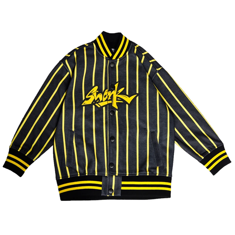 

Boys Hip-Hop Costume Children Street Dance Jacket Jazz Dance Clothing Kids Baseball Uniform Catwalk Show Stage Outfits DQL5006