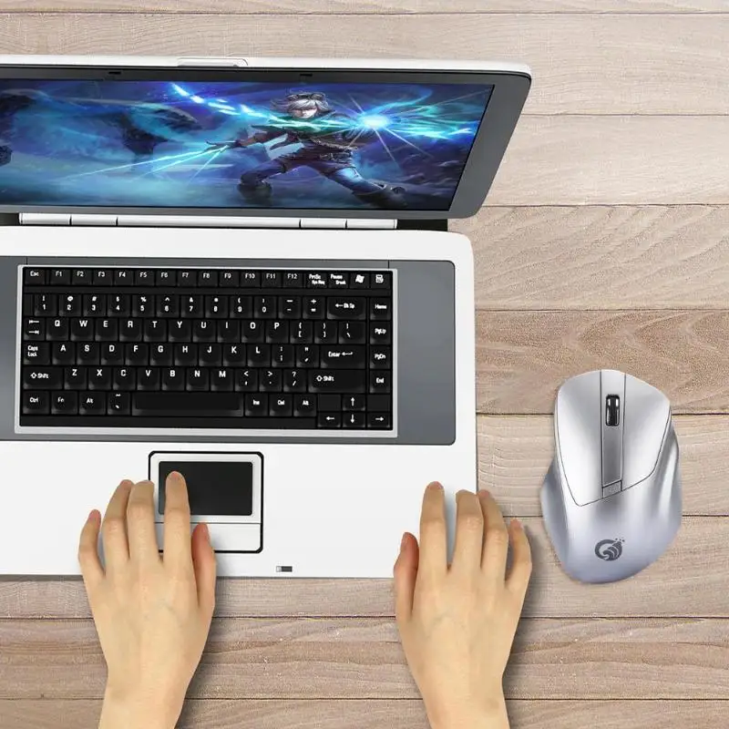 W12 usb-приемник Беспроводная ПК Бесшумная мышь простая и Элегантная модная милая 2