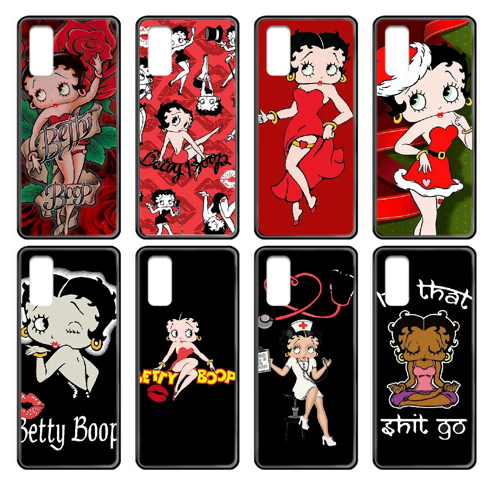 Сексуальный чехол для телефона Betty Boop корпус Samsung Galaxy J S 3 4 5 6 7 8 9 10 Prime Plus Lite Edge