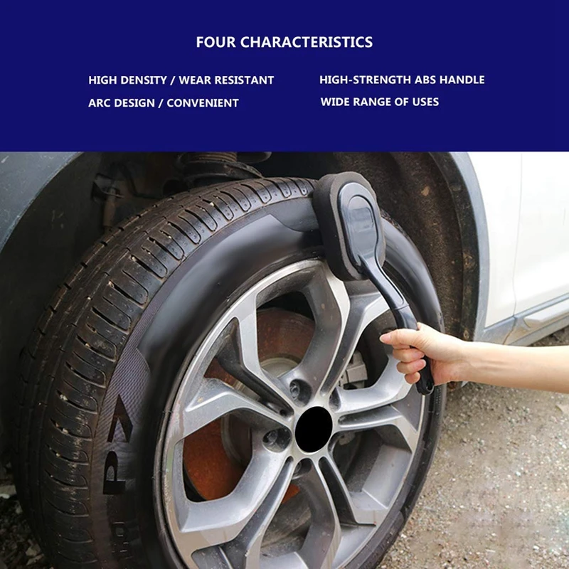 Щетка для воска автомобильных шин с длинной ручкой губчатая щетка Специальная