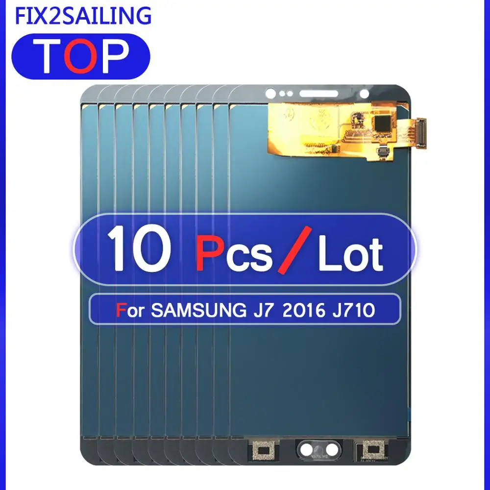 ЖК дисплей 100% протестированный рабочий сенсорный экран в сборе для Samsung Galaxy J7 2016