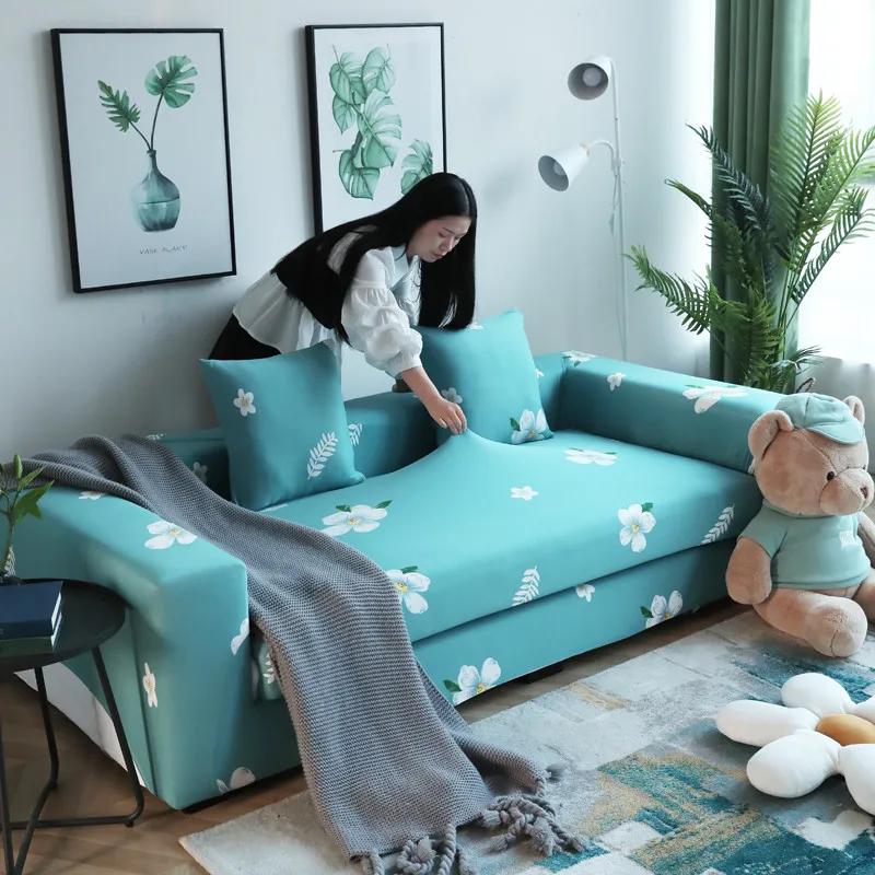 slipcovers Sofa Cover Geometric patterns covers sofa towel Living Room Furniture Protective Armchair couches 1/2/3/4 | Дом и сад