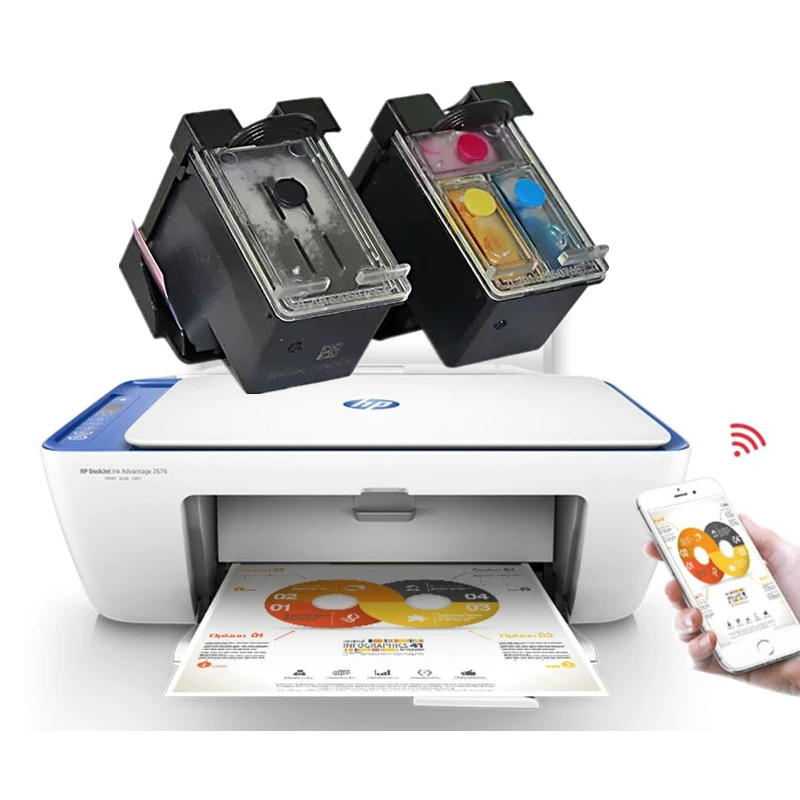 GraceMate 27 28 перезаправляемый картридж Замена для HP 28XL Hp с чернилами Deskjet 3320 3325 3420 3535