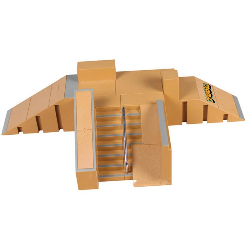 Mini Fashion Finger Skate Park Ramp Kits Rain Skateboard Fingers Training Props Games Kids Indoor Extreme Sport Toy Set | Игрушки и