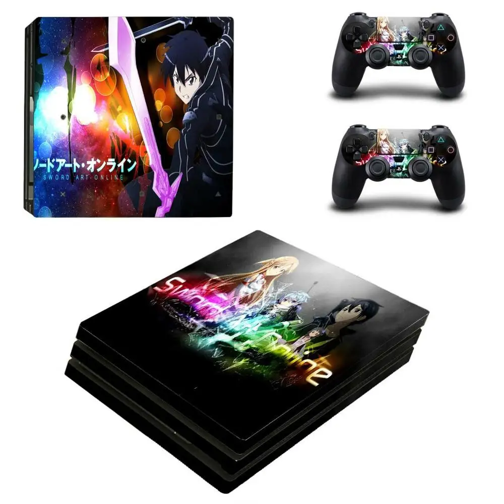Наклейка Sword Art Online SAO PS4 Pro наклейка Play station 4 наклейки для PlayStation чехол консоли и