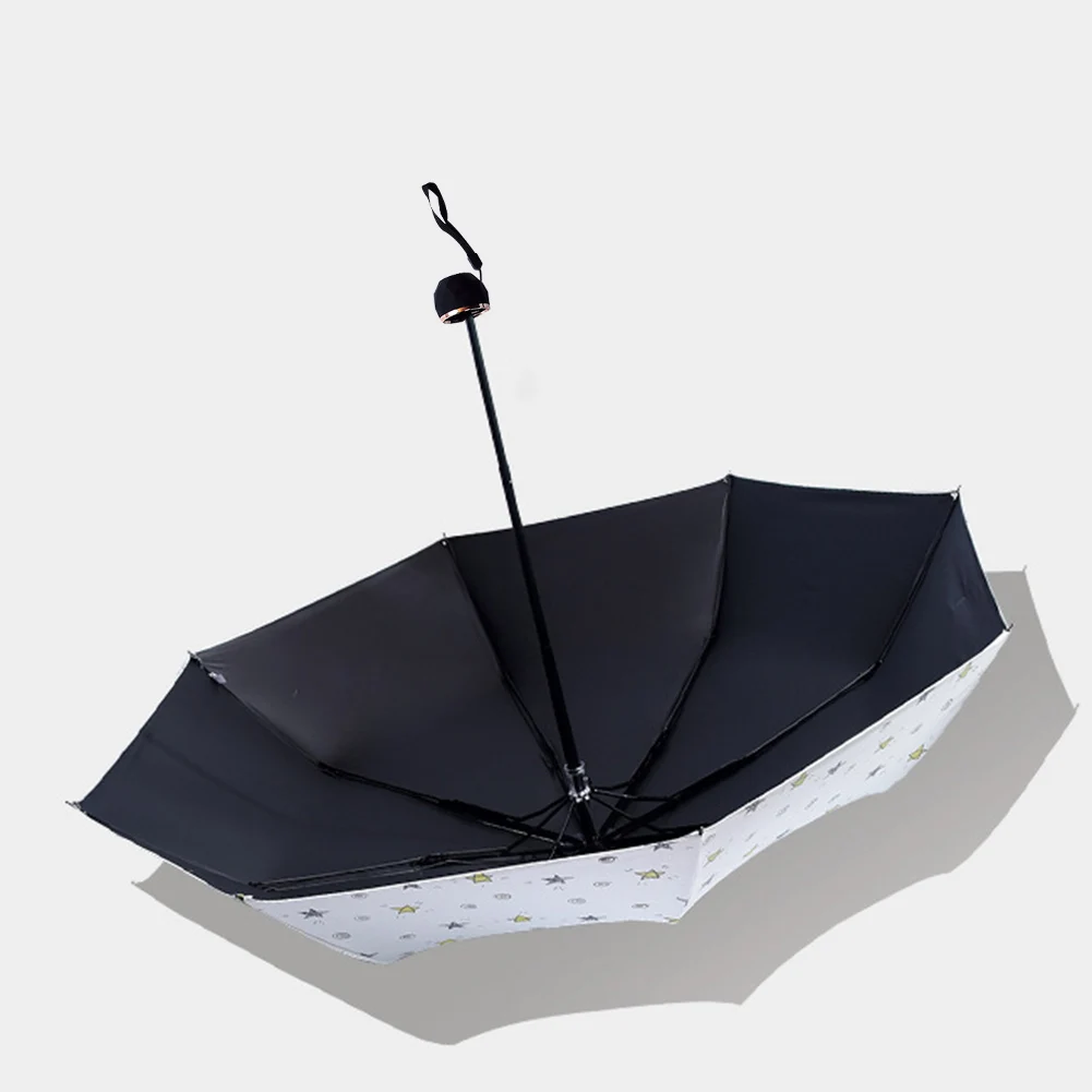 

Fashion Stars Print Folding Waterproof Windproof Anti UV Mini Umbrella Parasol