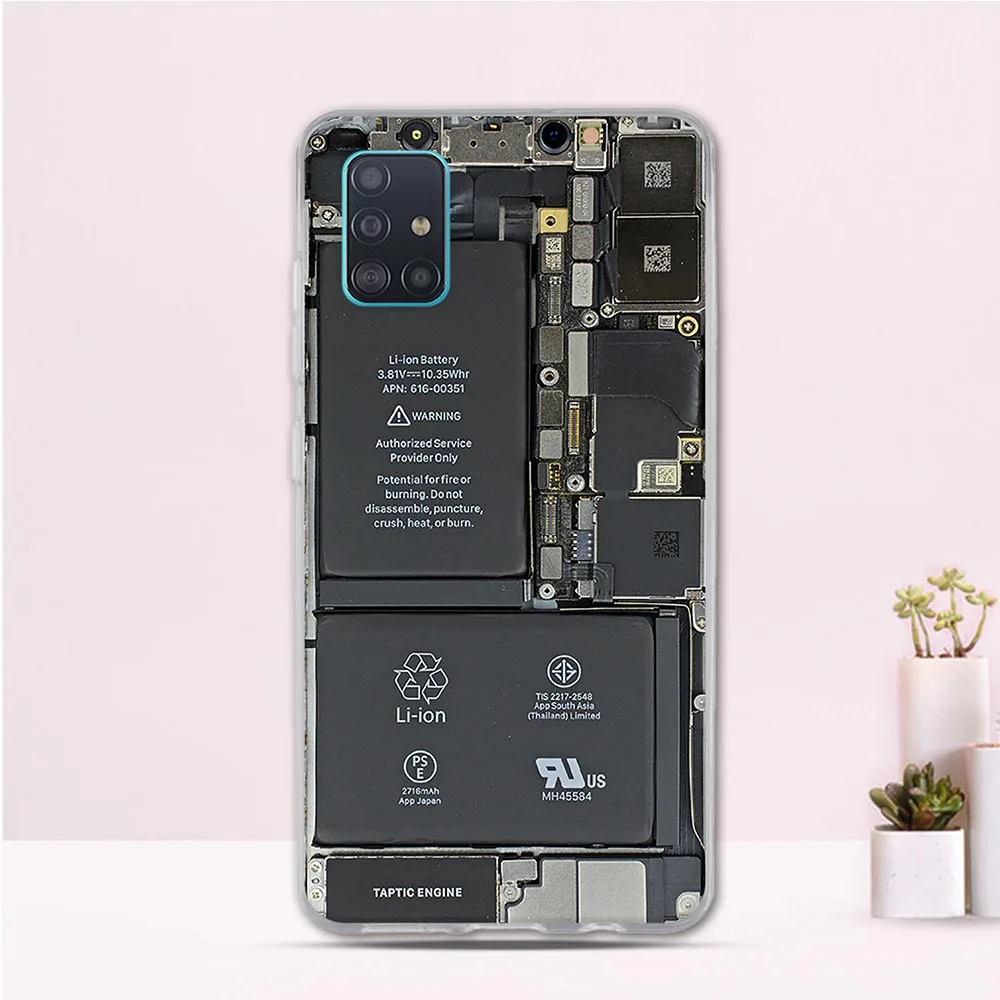 Силиконовый чехол 6 5 дюйма для Samsung Galaxy A51 новая модная мягкая задняя крышка из ТПУ