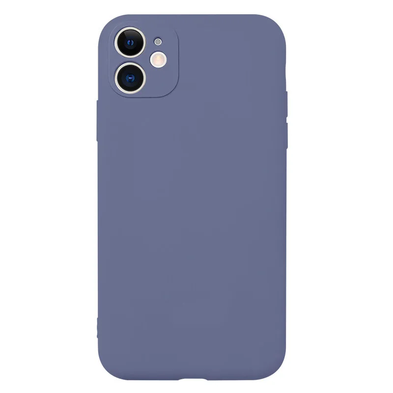 

Liquid silicone cute Matte Solid Candy Phone Case for Iphone 7/8/9/10/11 X XR PLUS Silicone Case Soft Cover