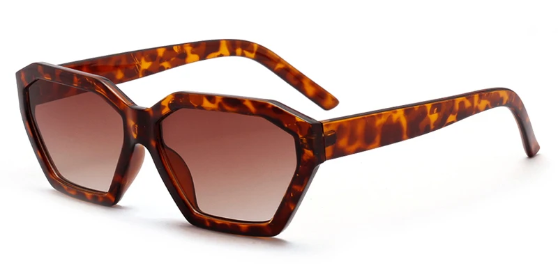 leopard with brown Peekaboo, черные ретро солнцезащитные очки, женские, полигон, леопард,, квадратные солнцезащитные очки для мужчин, uv400, украшения, аксессуары - Цвет линз: leopard with brown