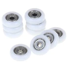 2510 шт., диаметр 21,5 мм, диаметр отверстия 5 мм, раздвижные валик для душа колеса, пластиковые двери, сменные роликовые колеса