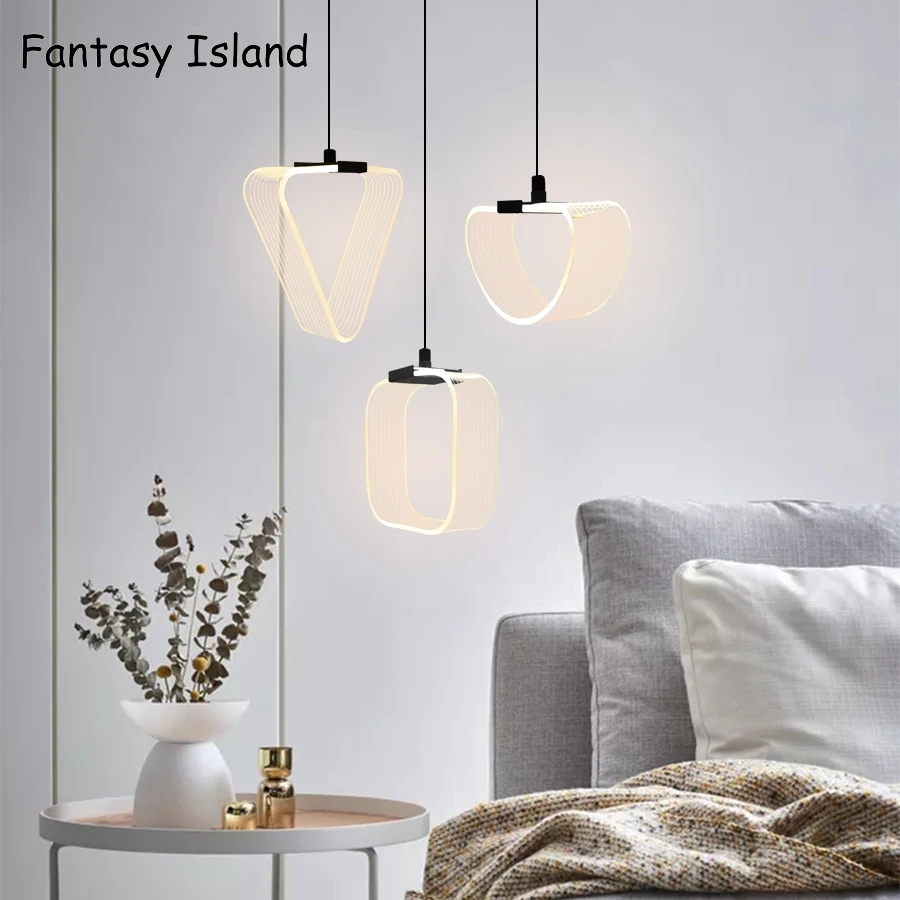 1 0 м современный светодиодный подвесной светильник акриловый 8 Вт AC90-260V Геометрия