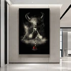 Matador Bull Fight художественная живопись на холсте, настенный художественный плакат и принты животных, картина без рамки для гостиной, Современный домашний декор