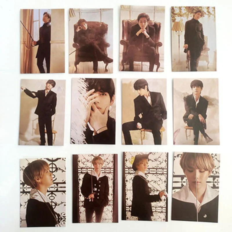 

4 шт. постер Kpop Bangtan Boys LOMO Card 2021, поздравительные фотооткрытки, Настольная Фотография, концерт, коллекция периферийных фотографий