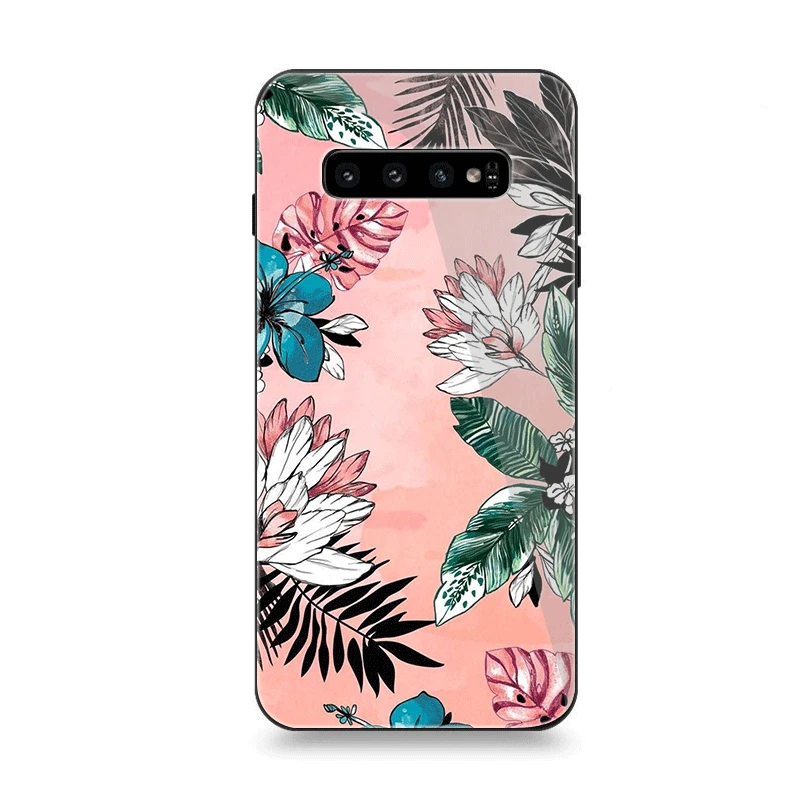 Чехол для телефона Стекло samsung A70 A50 A30 A40 A20 A60 A10 S7 край S8 S9 S10 плюс с живописным